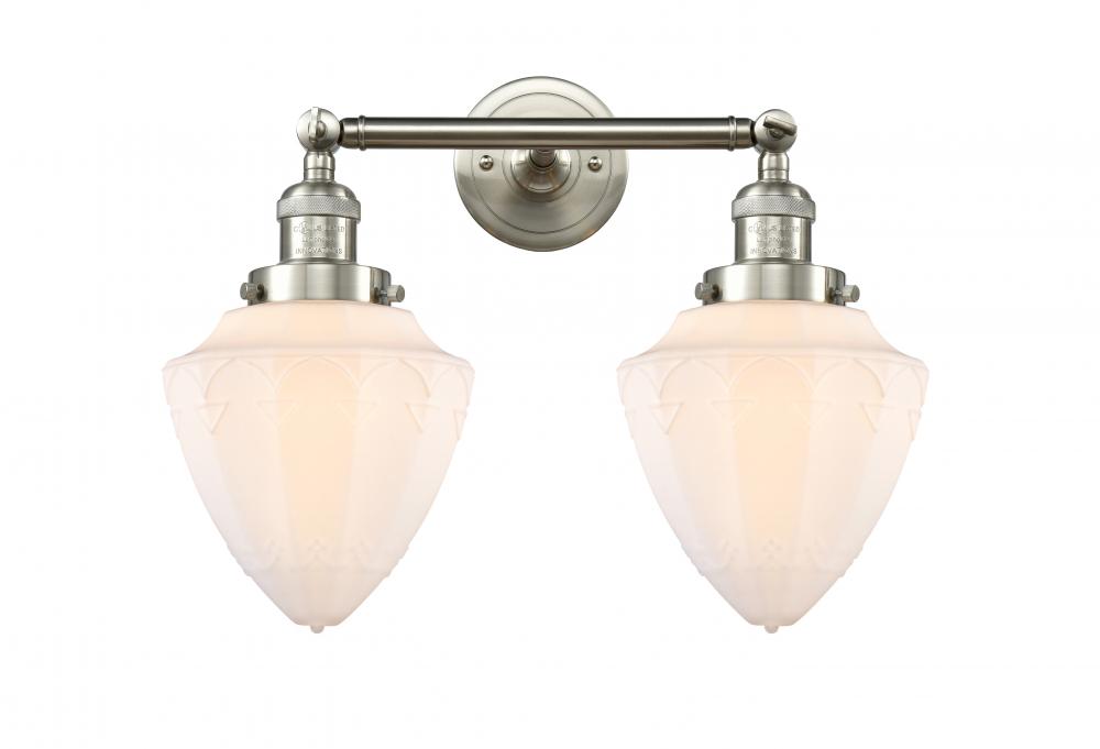 Bullet - 2 Light - 18 inch - Brushed Satin Nickel - Bath Vanity Light