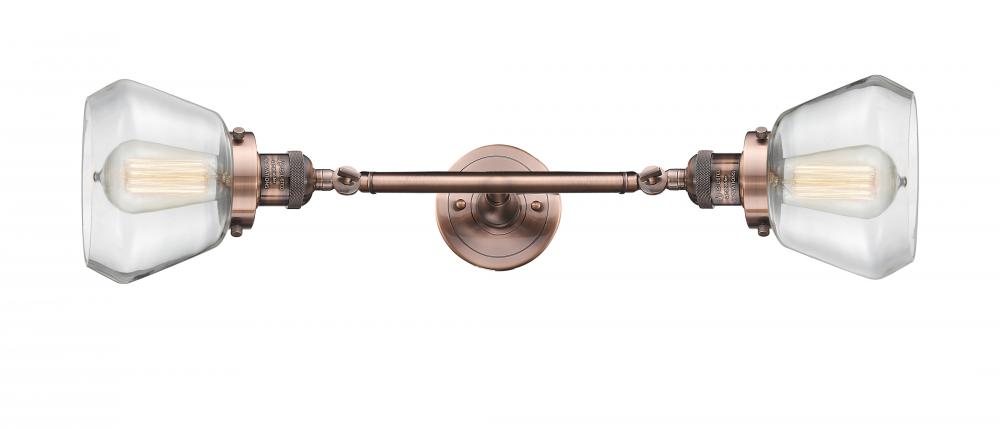 Fulton - 2 Light - 7 inch - Antique Copper - Bath Vanity Light