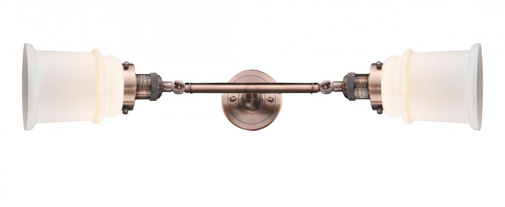 Canton - 2 Light - 6 inch - Antique Copper - Bath Vanity Light