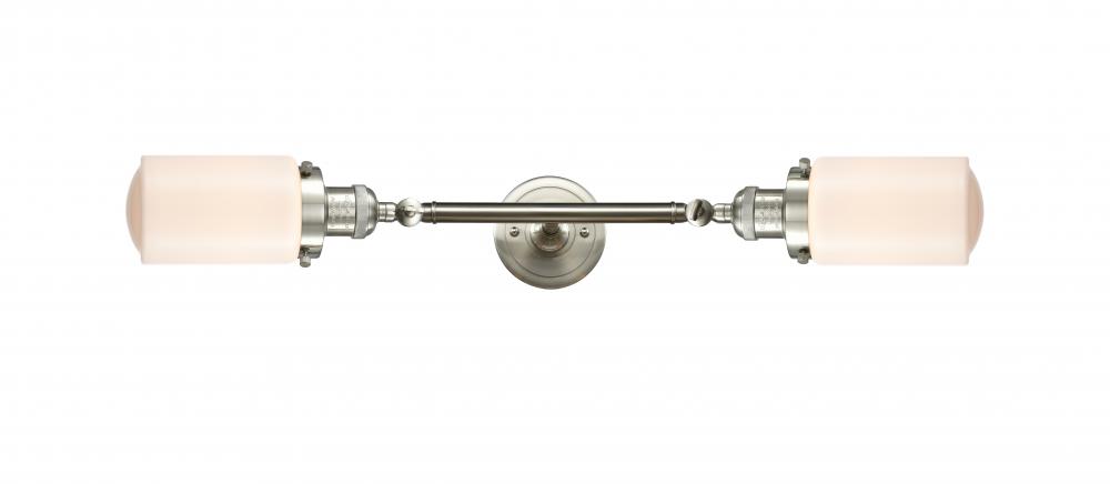 Dover - 2 Light - 5 inch - Brushed Satin Nickel - Bath Vanity Light