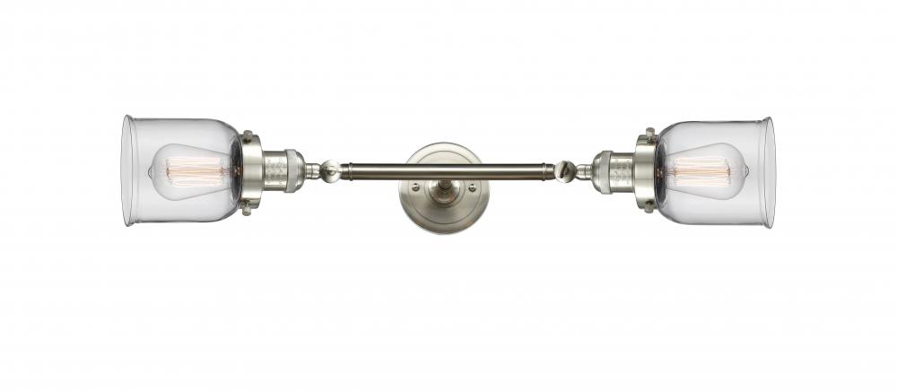 Bell - 2 Light - 5 inch - Brushed Satin Nickel - Bath Vanity Light