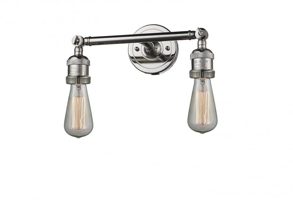 Bare Bulb 2 Light Bath Vanity Light