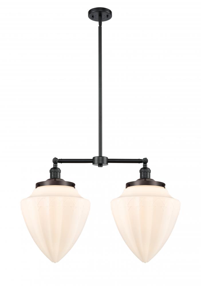 Bullet - 2 Light - 24 inch - Oil Rubbed Bronze - Stem Hung - Island Light