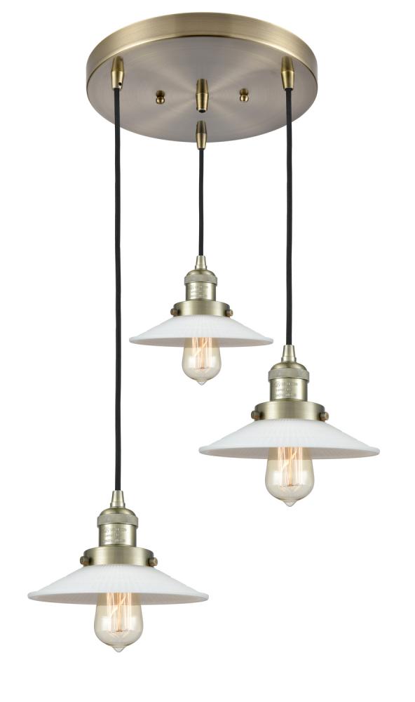 Halophane 3 Light Multi-Pendant