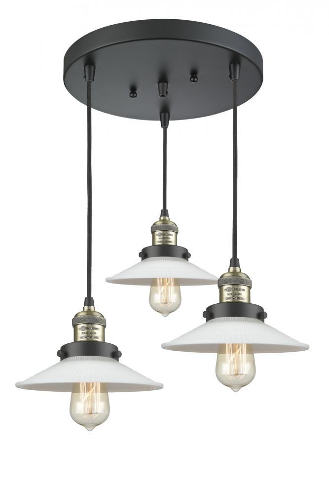 Halophane 3 Light Multi-Pendant