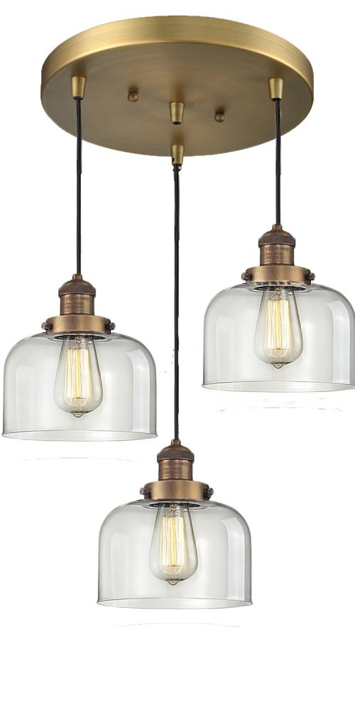 Large Bell 3 Light Multi-Pendant