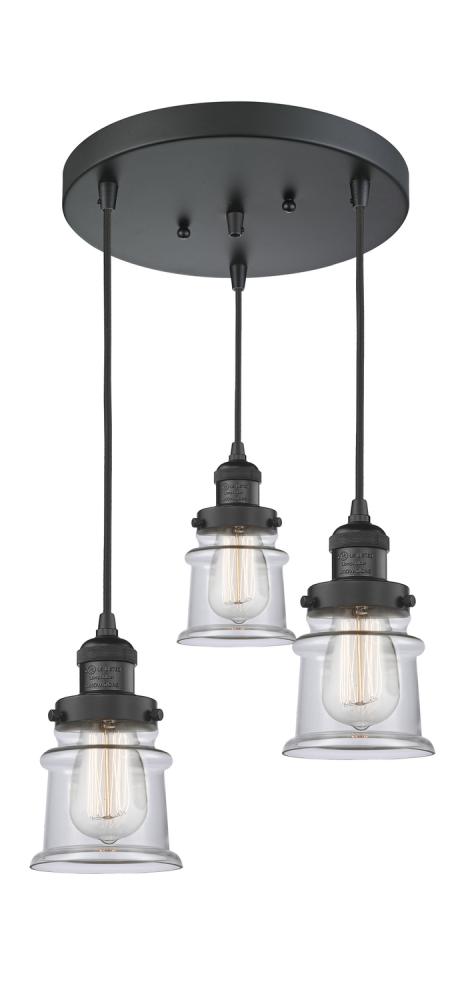 Small Canton 3 Light Multi-Pendant