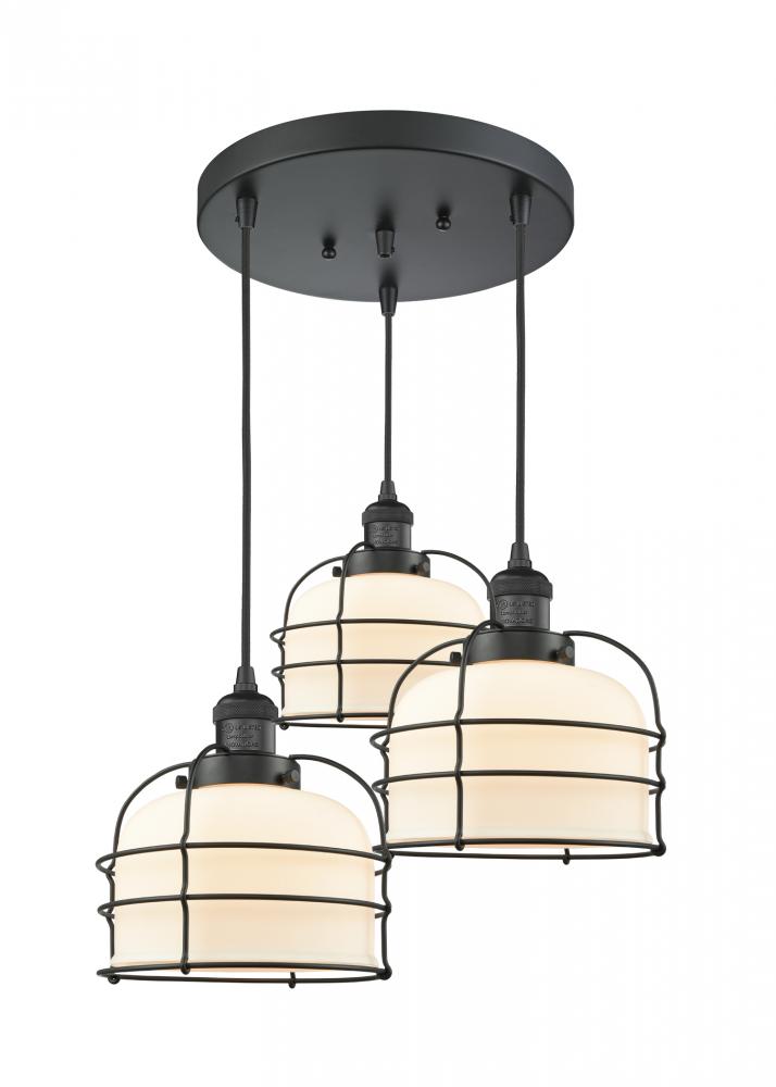 Large Bell Cage 3 Light Multi-Pendant