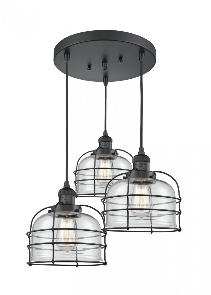 Large Bell Cage 3 Light Multi-Pendant