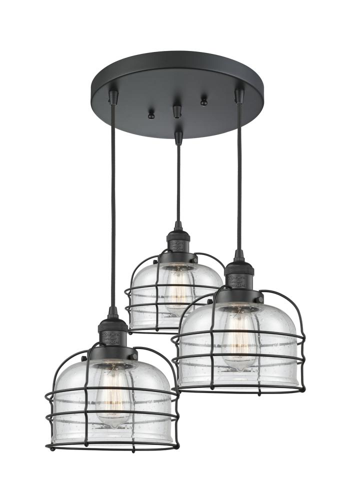 Large Bell Cage 3 Light Multi-Pendant