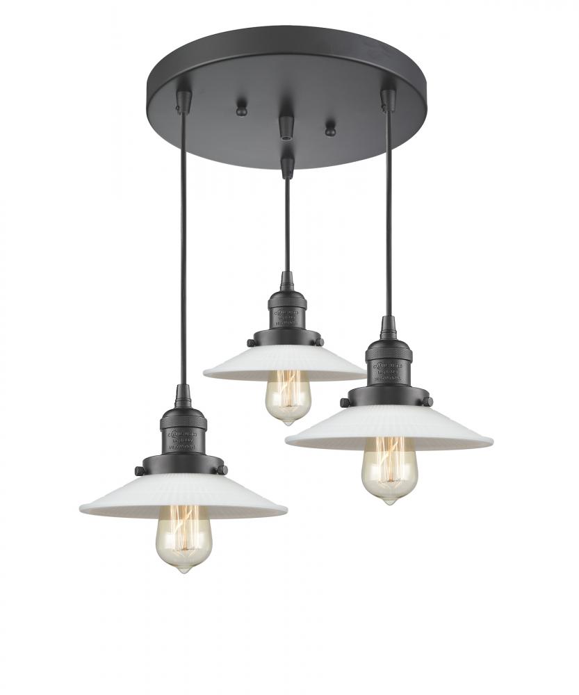 Halophane 3 Light Multi-Pendant