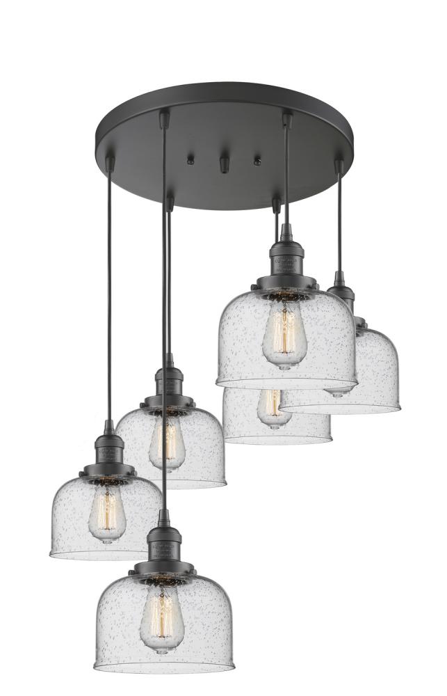 Large Bell 6 Light Multi-Pendant