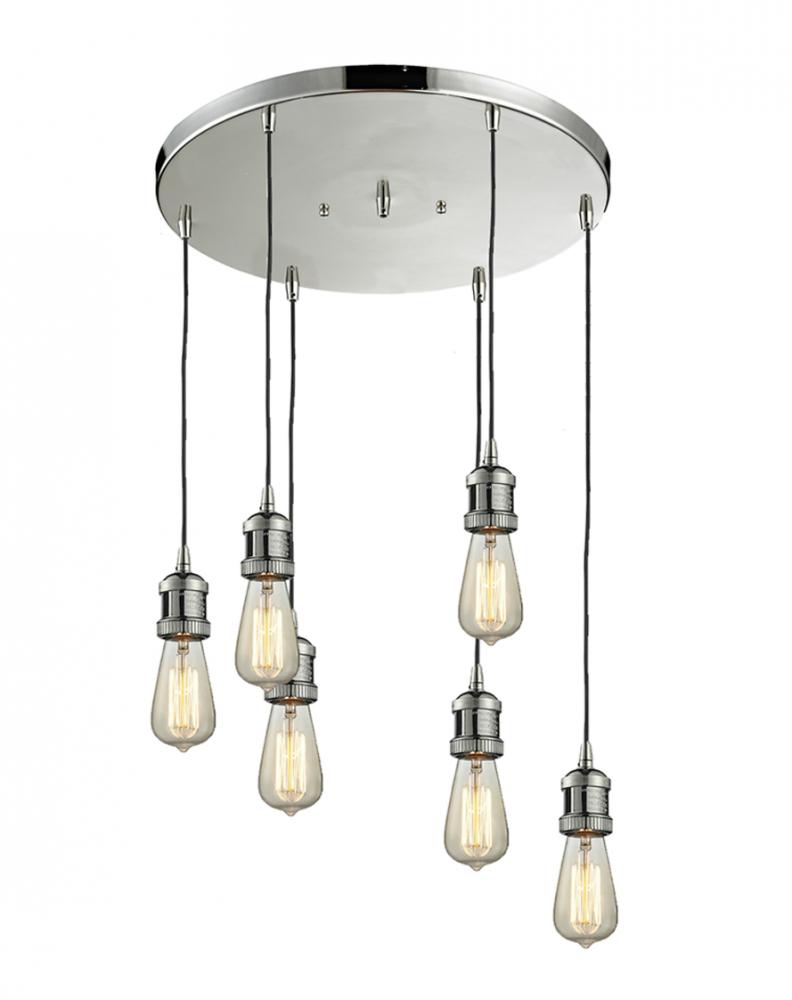 Bare Bulb 6 Light Multi-Pendant