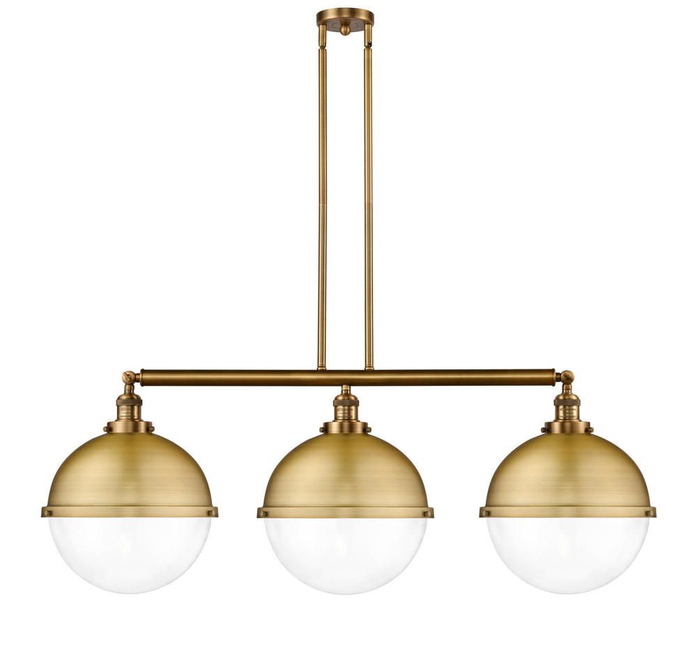 Hampden - 3 Light - 45 inch - Brushed Brass - Stem Hung - Island Light