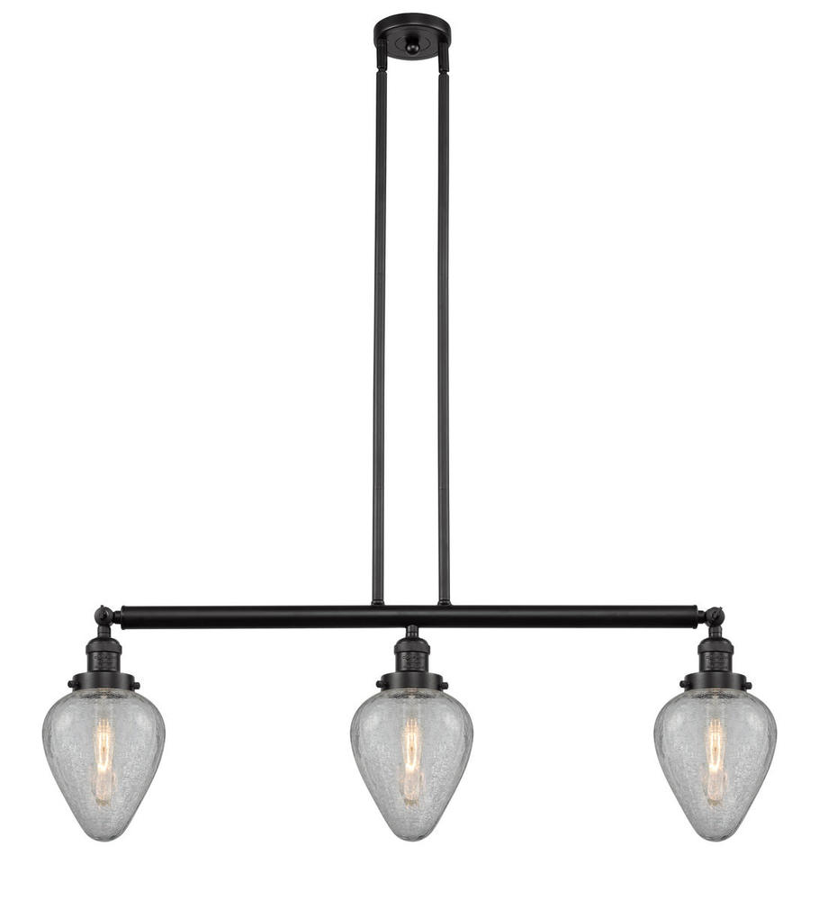 Geneseo - 3 Light - 38 inch - Oil Rubbed Bronze - Stem Hung - Island Light