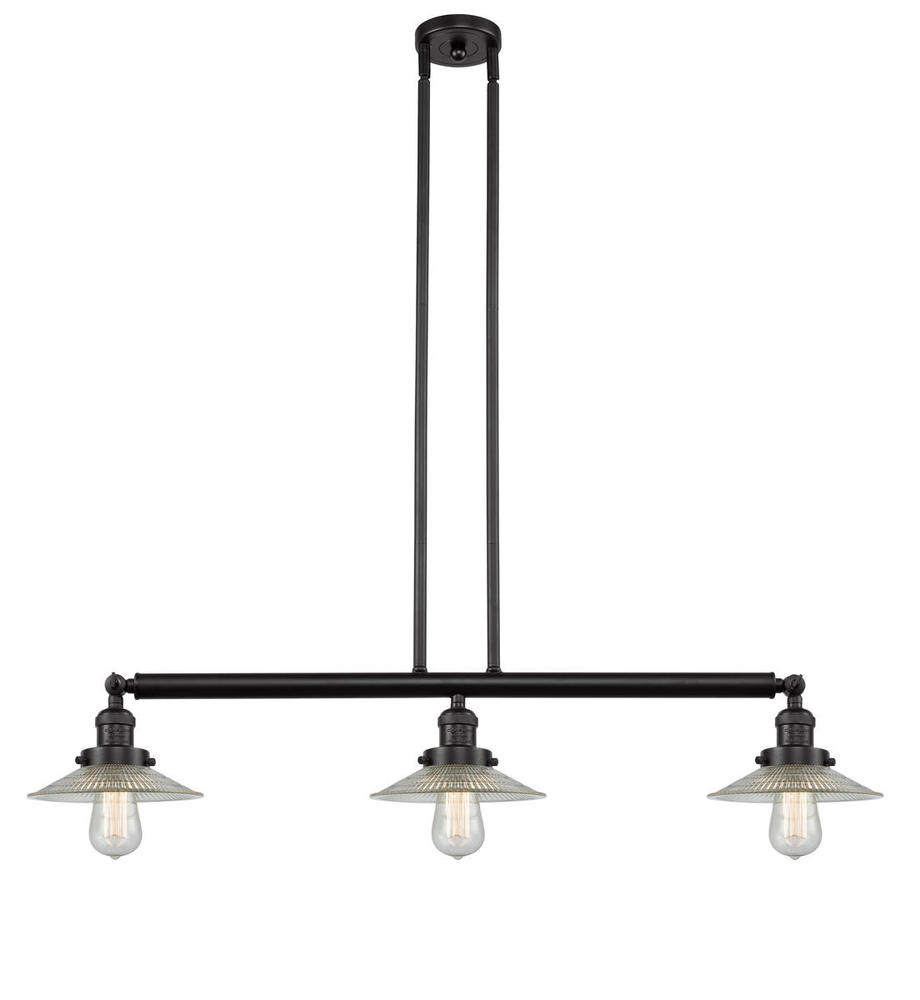 Halophane - 3 Light - 41 inch - Oil Rubbed Bronze - Stem Hung - Island Light