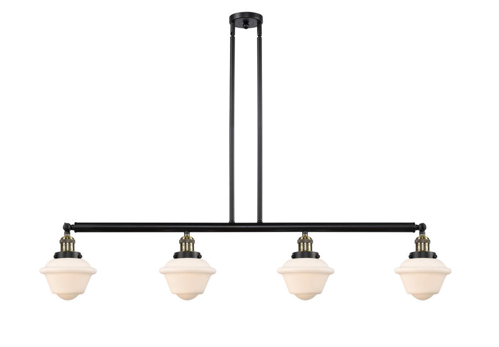 Oxford - 4 Light - 52 inch - Black Antique Brass - Stem Hung - Island Light