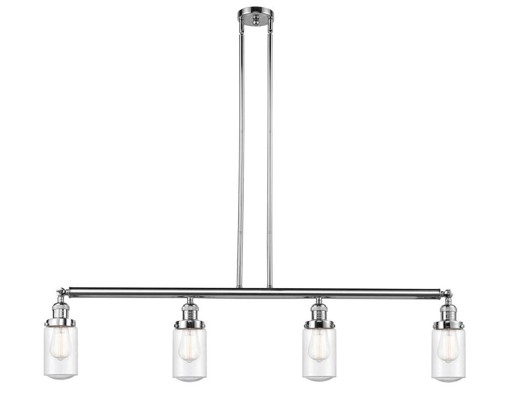 Dover - 4 Light - 49 inch - Polished Chrome - Stem Hung - Island Light