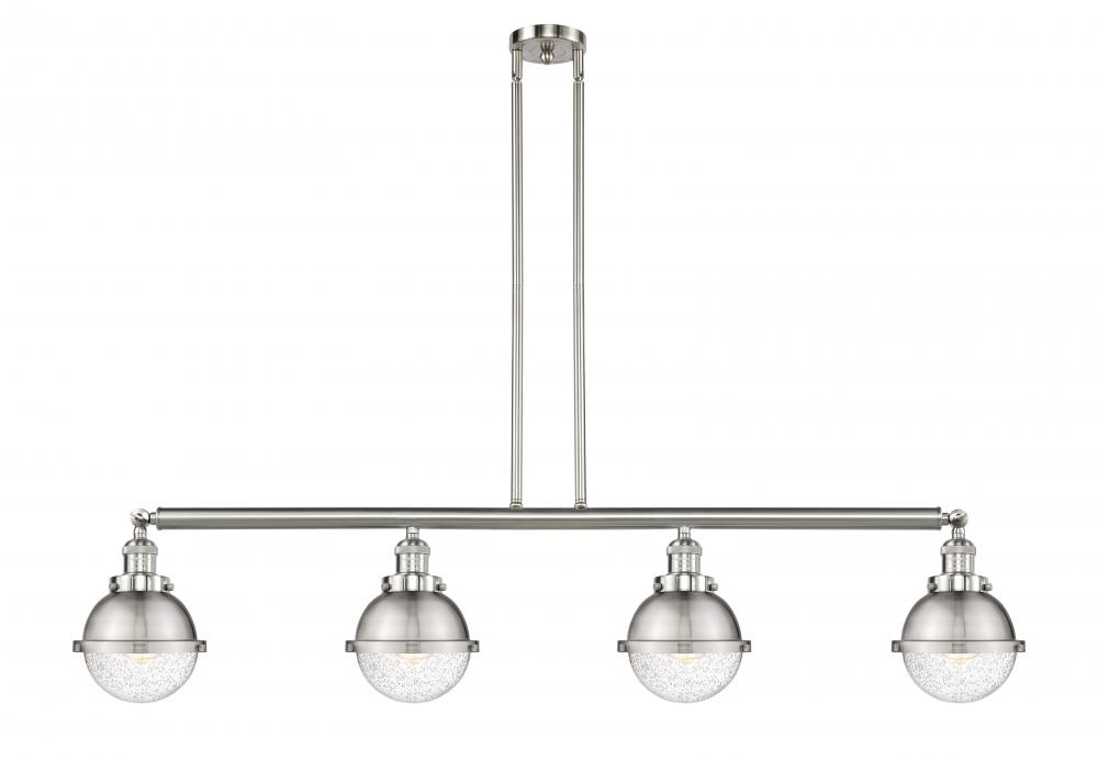 Hampden - 4 Light - 52 inch - Brushed Satin Nickel - Stem Hung - Island Light