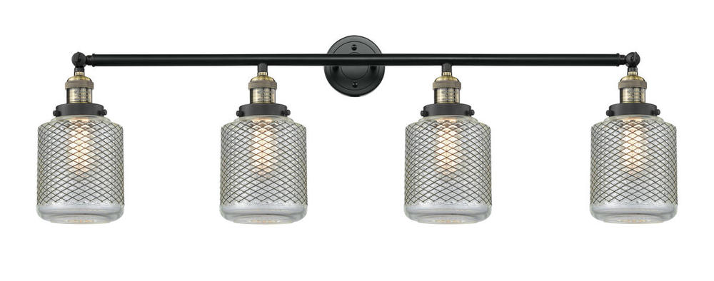 Stanton - 4 Light - 44 inch - Black Antique Brass - Bath Vanity Light