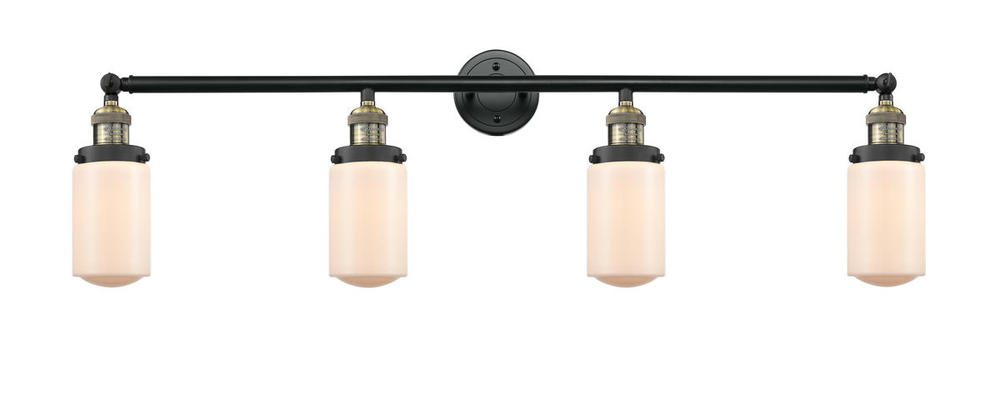 Dover - 4 Light - 43 inch - Black Antique Brass - Bath Vanity Light