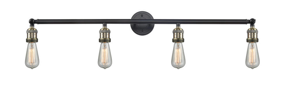 Bare Bulb - 4 Light - 42 inch - Black Antique Brass - Bath Vanity Light