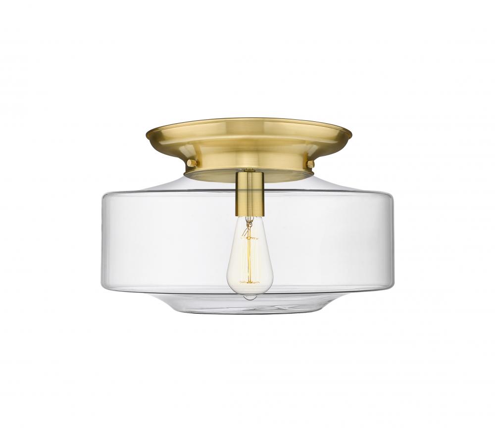 Bridgeton - 1 Light - 16 inch - Satin Gold - Flush Mount