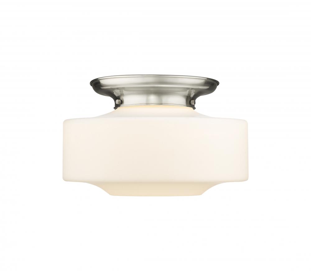 Bridgeton - 1 Light - 16 inch - Satin Nickel - Flush Mount