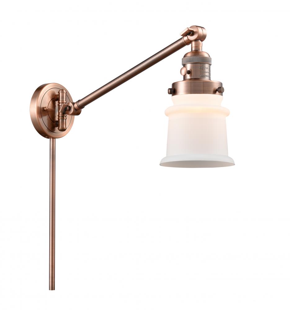 Canton - 1 Light - 8 inch - Antique Copper - Swing Arm