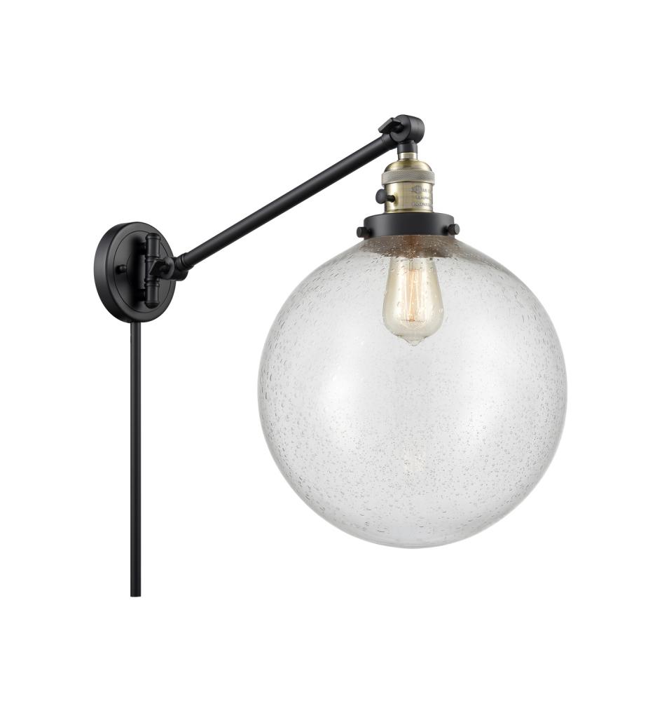 Beacon - 1 Light - 12 inch - Black Antique Brass - Swing Arm