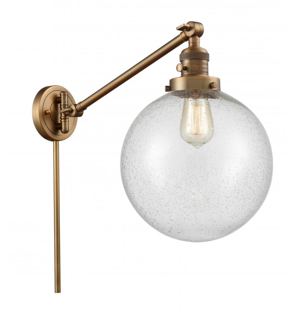 Beacon - 1 Light - 10 inch - Brushed Brass - Swing Arm