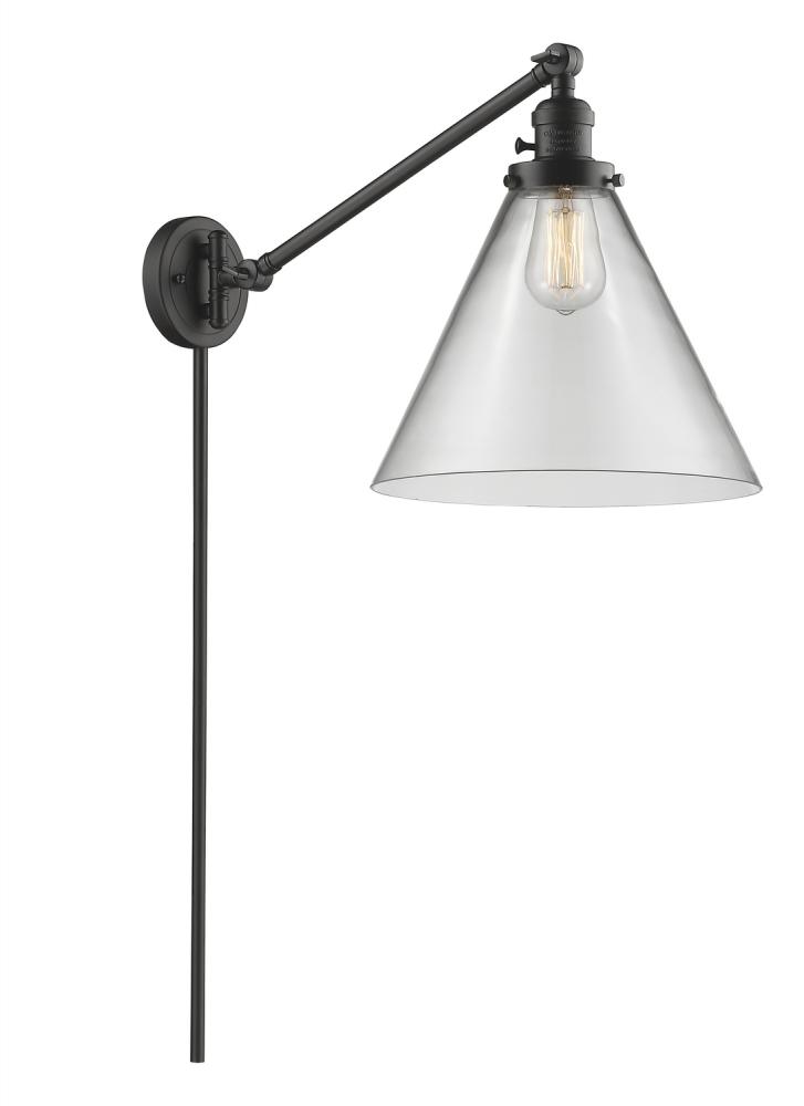 Cone - 1 Light - 12 inch - Oil Rubbed Bronze - Swing Arm