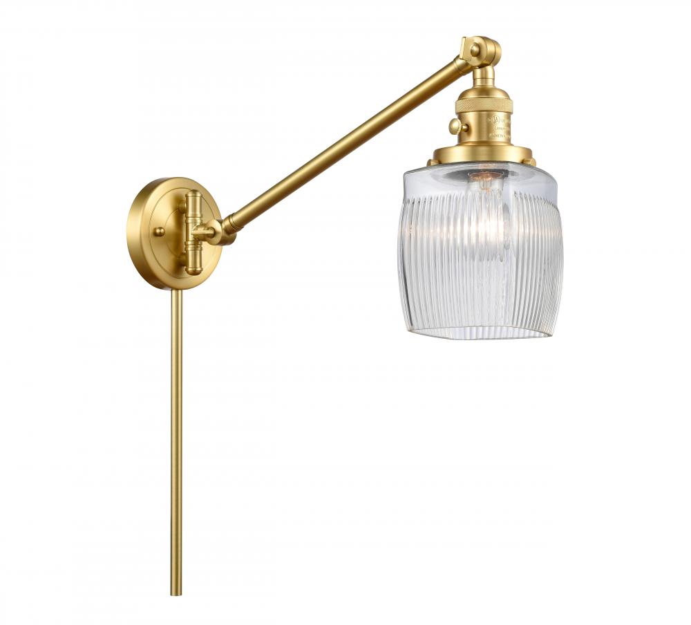 Colton - 1 Light - 8 inch - Satin Gold - Swing Arm