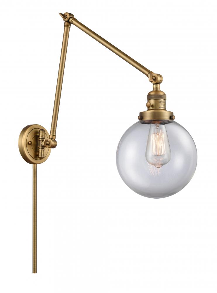 Beacon - 1 Light - 8 inch - Brushed Brass - Swing Arm