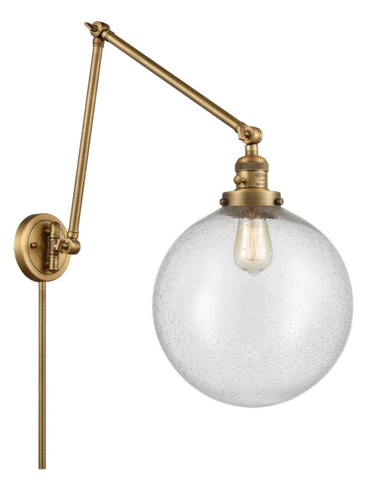 Beacon - 1 Light - 12 inch - Brushed Brass - Swing Arm