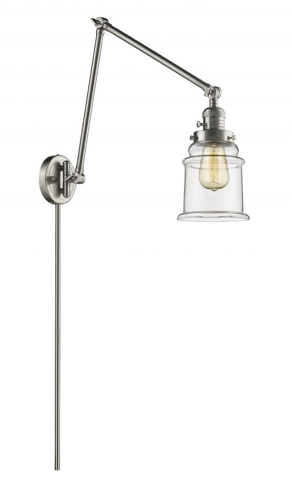 Canton - 1 Light - 6 inch - Brushed Satin Nickel - Swing Arm