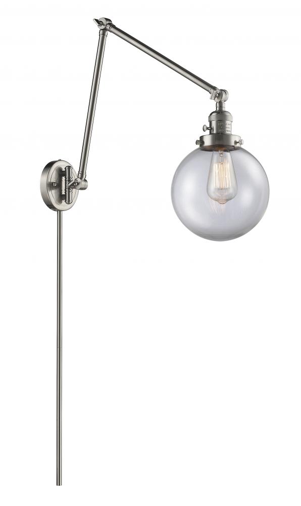 Beacon - 1 Light - 8 inch - Brushed Satin Nickel - Swing Arm