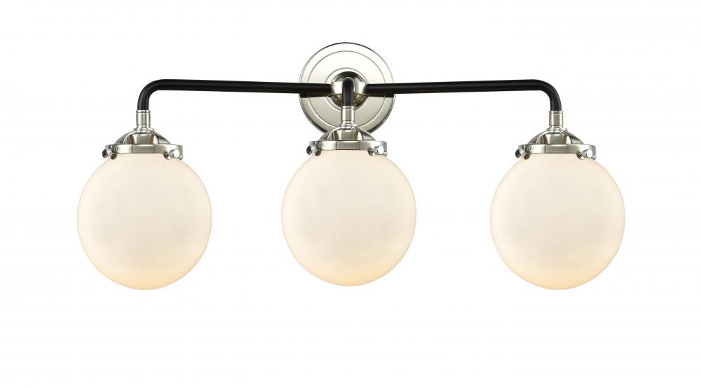 Beacon - 3 Light - 24 inch - Black Polished Nickel - Bath Vanity Light