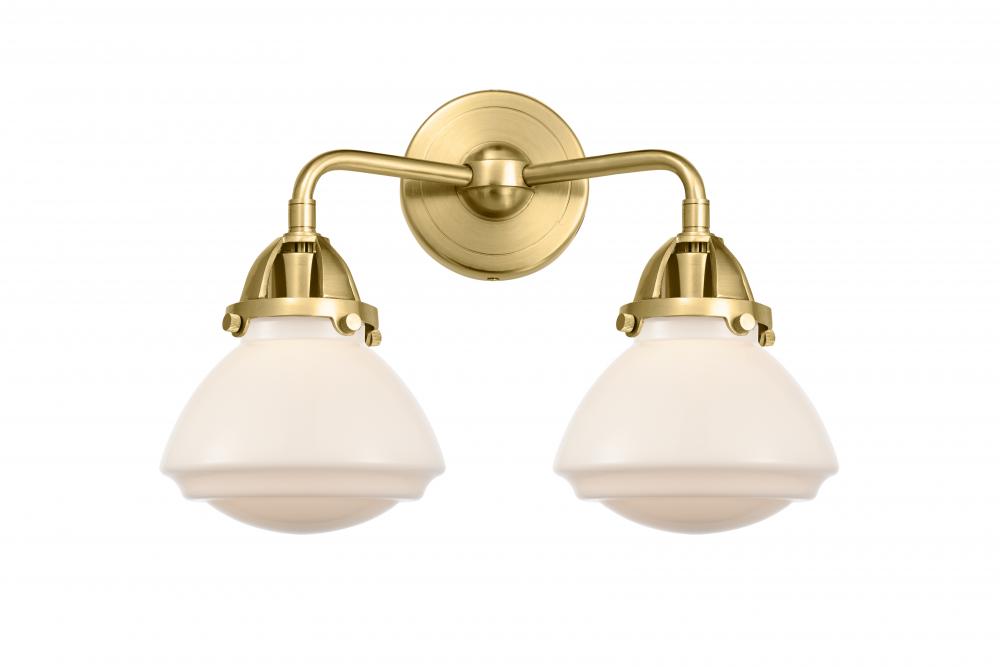 Olean - 2 Light - 15 inch - Satin Gold - Bath Vanity Light