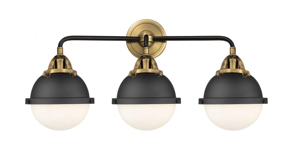 Hampden - 3 Light - 25 inch - Black Antique Brass - Bath Vanity Light