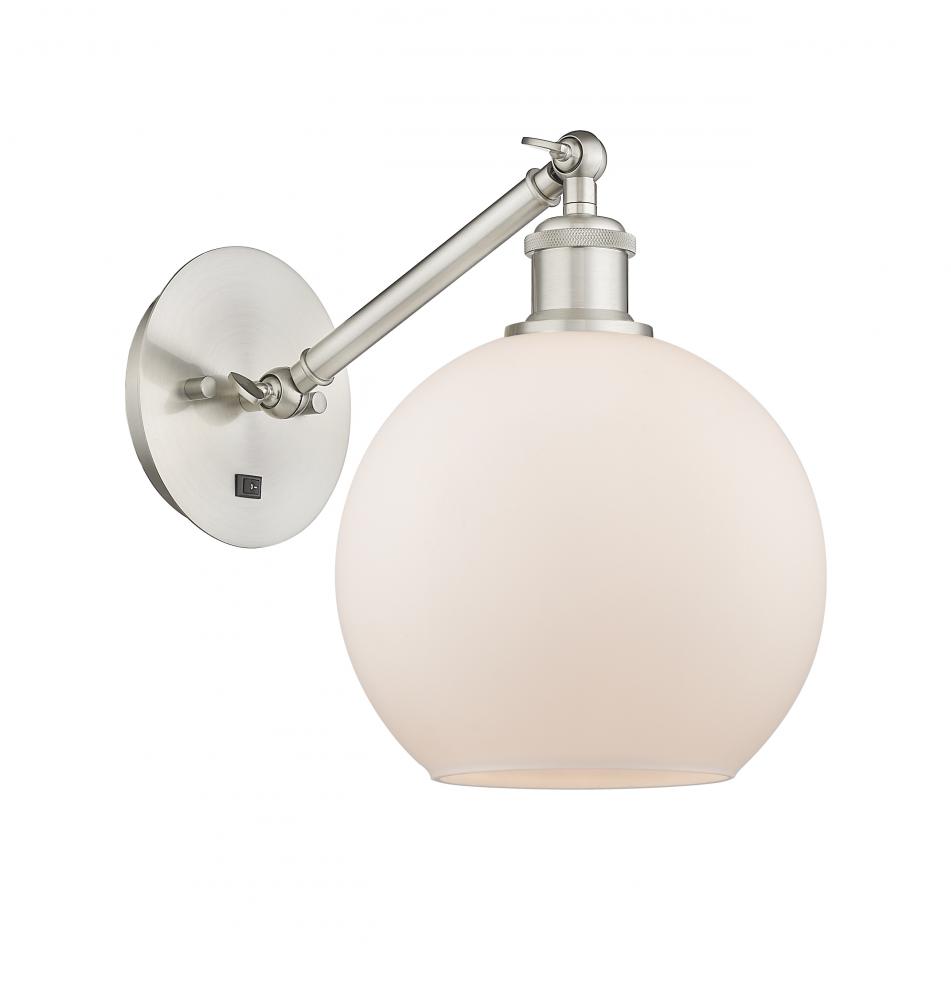 Athens - 1 Light - 8 inch - Brushed Satin Nickel - Sconce