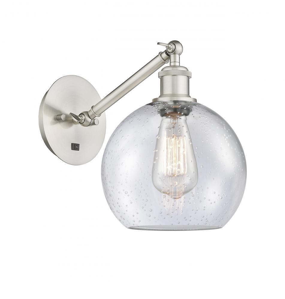 Athens - 1 Light - 8 inch - Brushed Satin Nickel - Sconce