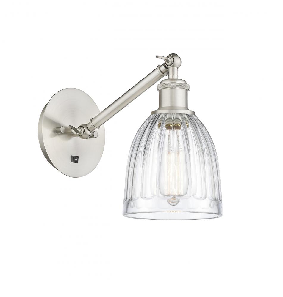 Brookfield - 1 Light - 6 inch - Brushed Satin Nickel - Sconce