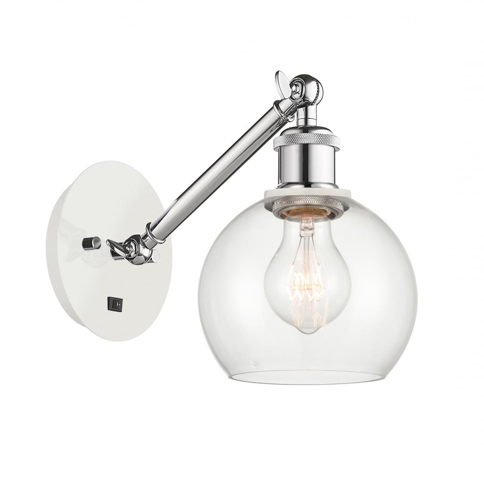 Athens - 1 Light - 6 inch - White Polished Chrome - Sconce