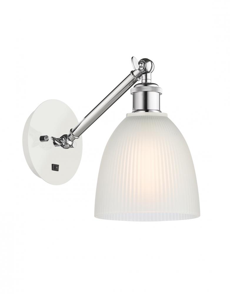 Castile - 1 Light - 6 inch - White Polished Chrome - Sconce