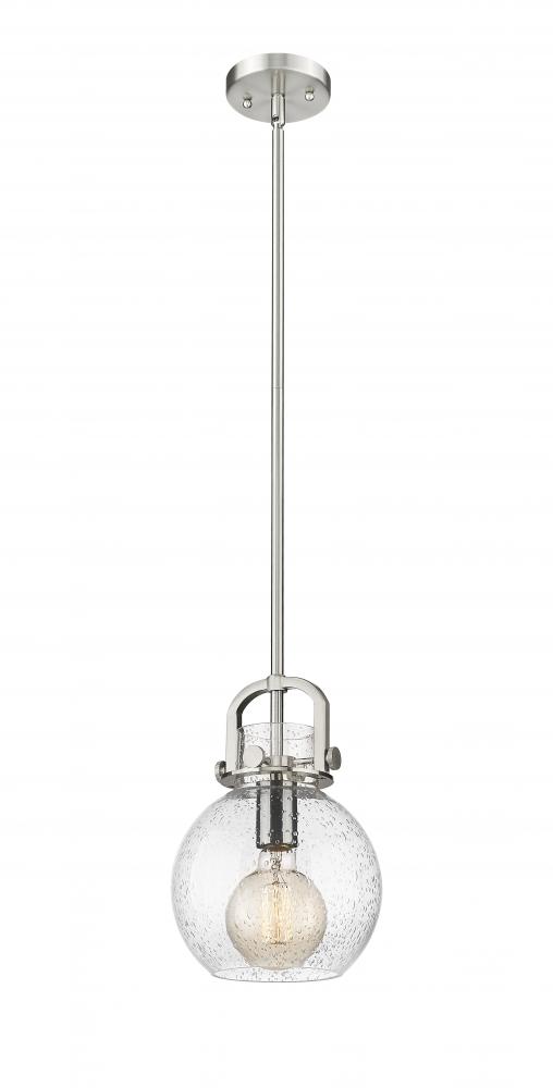 Newton Sphere - 1 Light - 8 inch - Satin Nickel - Mini Pendant