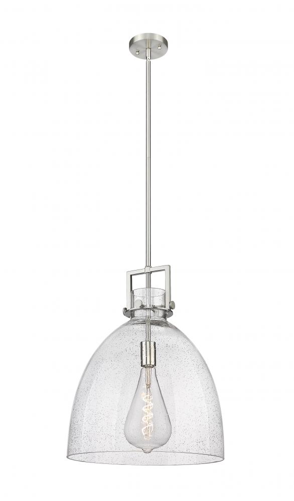 Newton Bell - 1 Light - 16 inch - Satin Nickel - Pendant