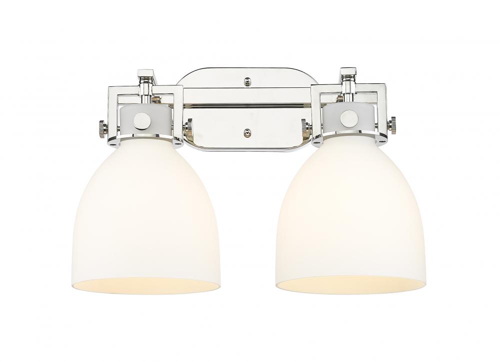 Newton Bell - 2 Light - 17 inch - Polished Nickel - Bath Vanity Light