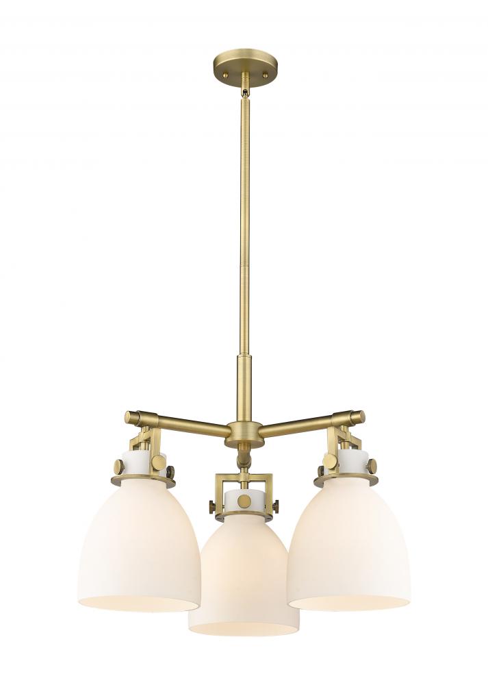 Newton Bell - 3 Light - 21 inch - Brushed Brass - Pendant