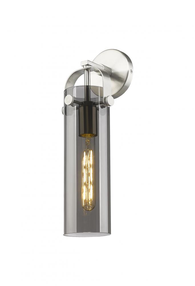 Pilaster - 1 Light - 4 inch Glass - Satin Nickel - Sconce